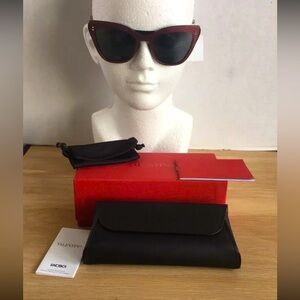New Valentino Women’s Solid Cat Eye Sunglasses